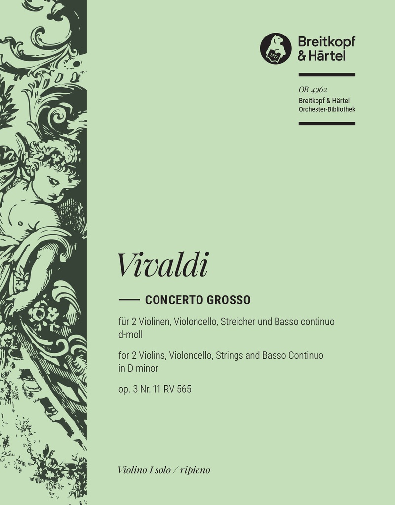 Concerto grosso in D minor, Op.3/11, RV.565 (Violin 1)