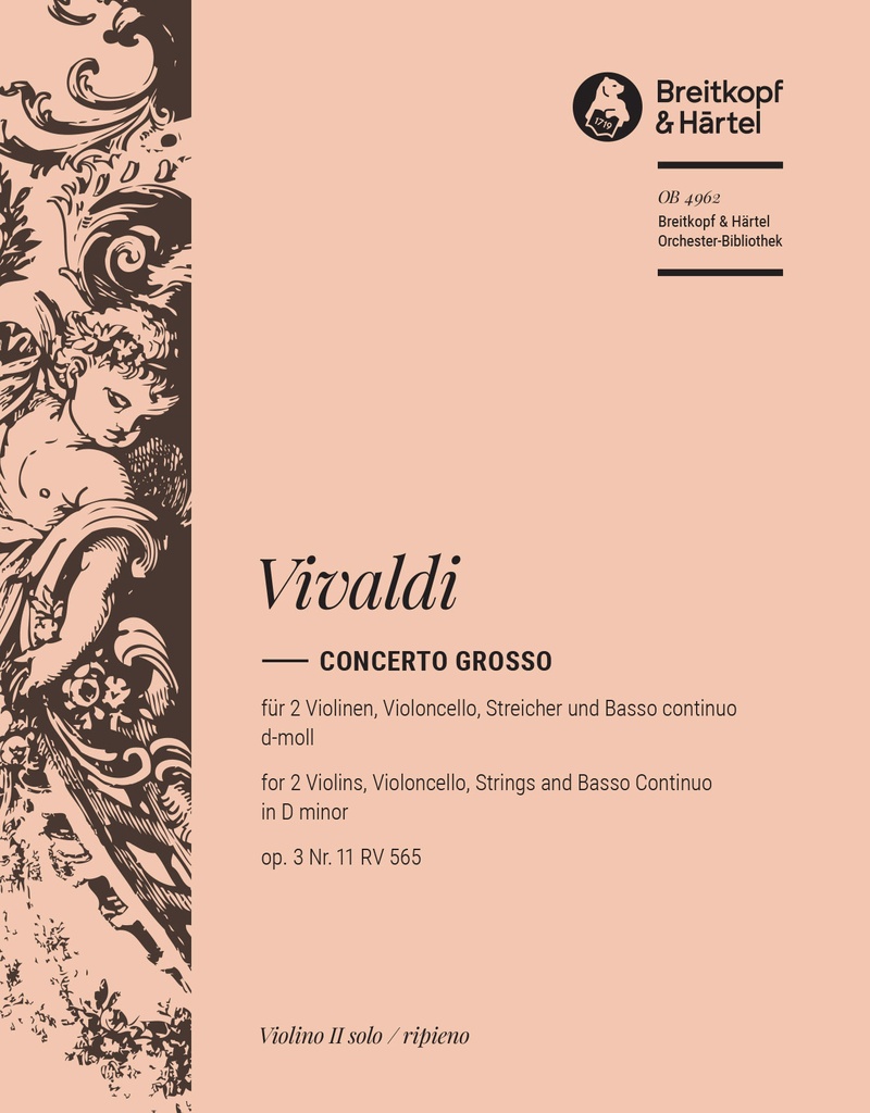 Concerto grosso in D minor, Op.3/11, RV.565 (Violin 2)