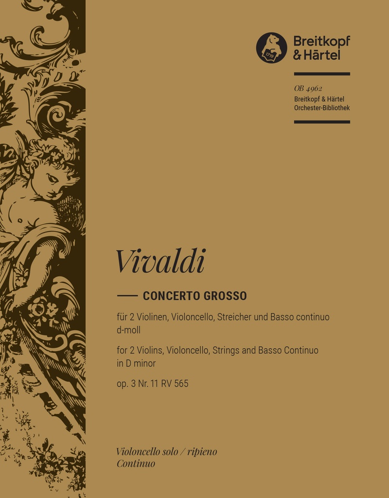 Concerto grosso in D minor, Op.3/11, RV.565 (Cello/double bass)