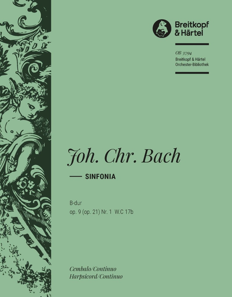 Sinfonia B-dur, Op.9 (op. 21) Nr. 1 , W.C.17b (Harpsichord/piano)