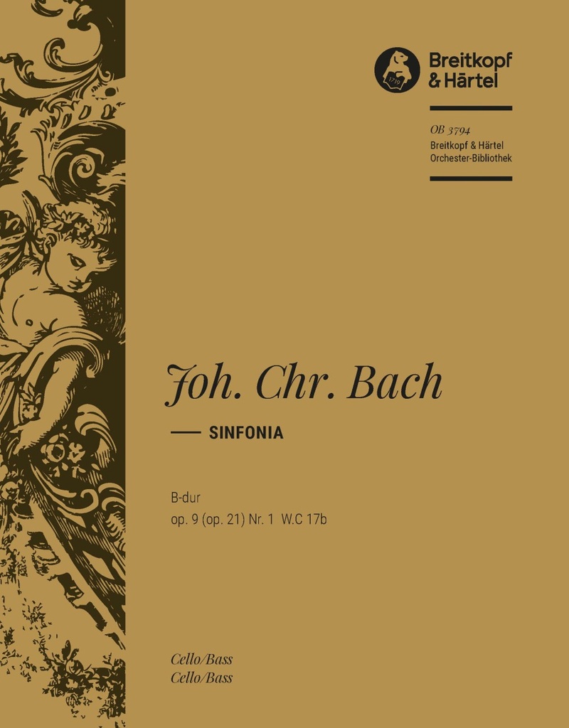 Sinfonia B-dur, Op.9 (op. 21) Nr. 1 , W.C.17b (Cello/double bass)