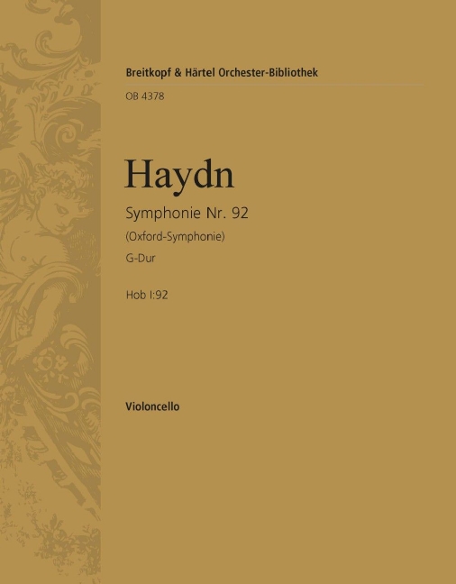 Symphony No.92 in G major Hob I:92 (Cello)