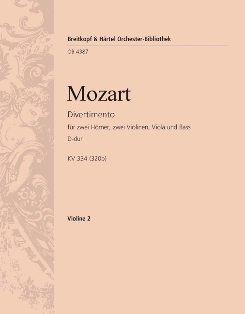 Divertimento in D major, KV.334 (320b) (Violin 2)