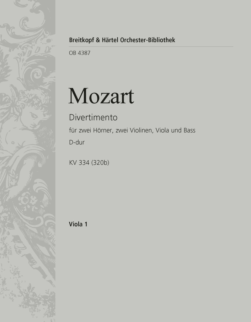 Divertimento in D major, KV.334 (320b) (Viola)