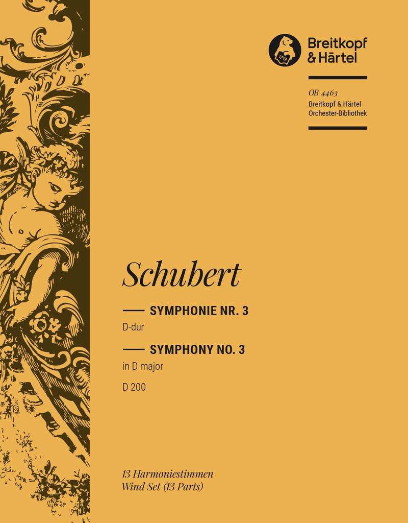 Symphony No.3 in D major, D.200 (Wind parts)