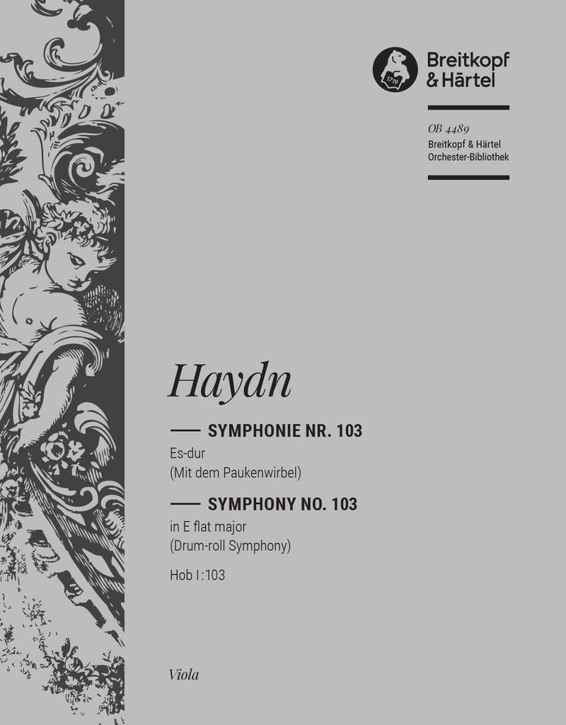 Symphony No.103 in Eb major Hob I:103 (Viola)