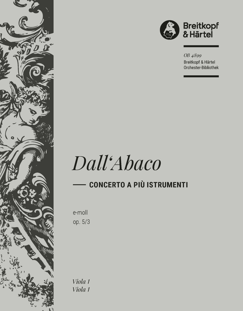 Concerto a più Istrumenti in E minor, Op.5/3 (Viola)