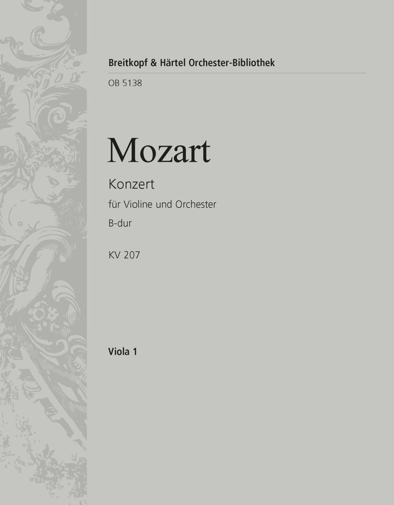 Violin Concerto [No. 1] in Bb major, KV.207 (Viola)