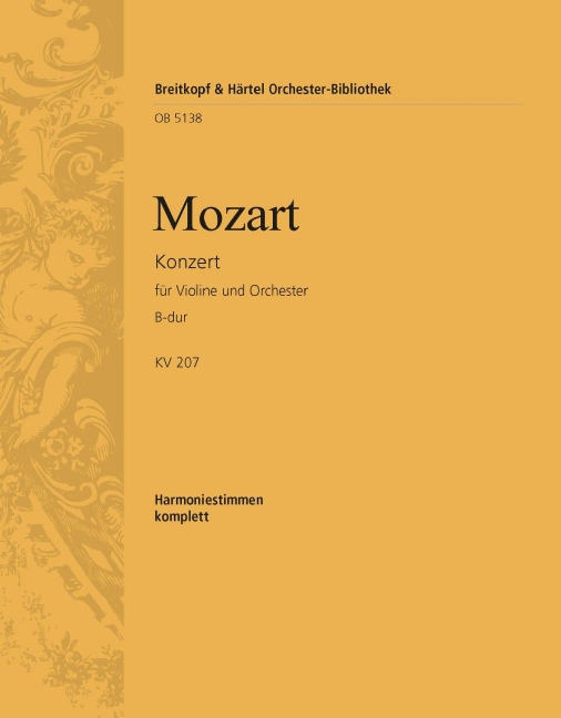 Violin Concerto [No. 1] in Bb major, KV.207 (Wind parts)