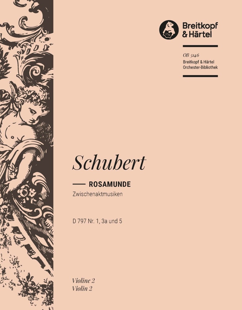 Rosamunde - Entr'actes, D.797 Nos.1, 3a and 5 [from, Op.26] (Violin 2)