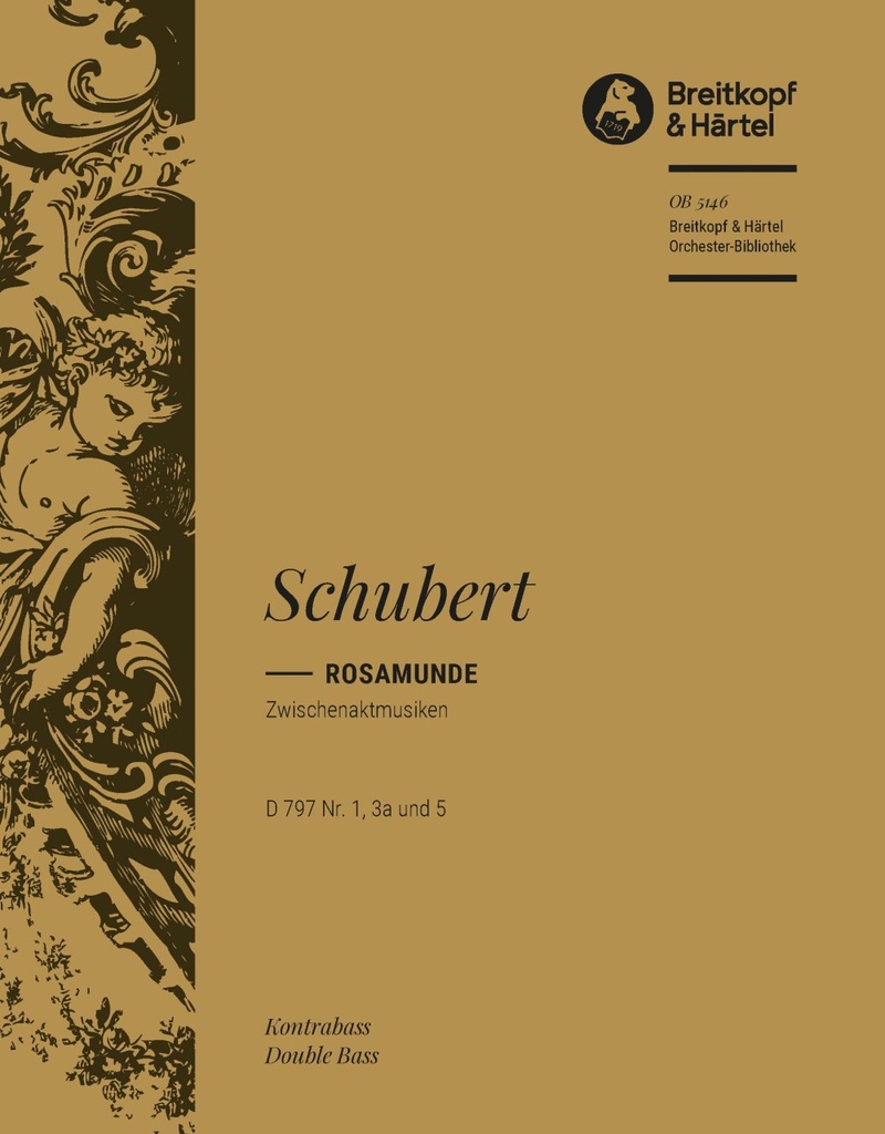 Rosamunde - Entr'actes, D.797 Nos.1, 3a and 5 [from, Op.26] (Double bass)