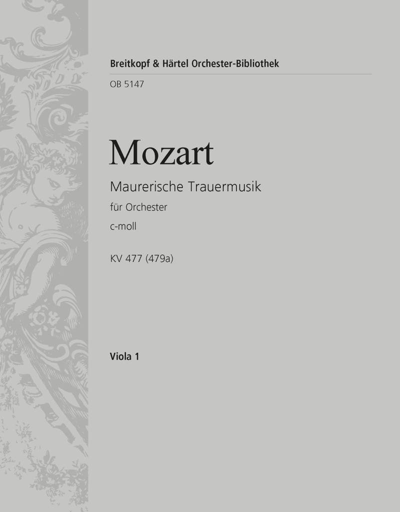 Masonic Funeral Music in C minor, KV.477 (479a) (Viola)