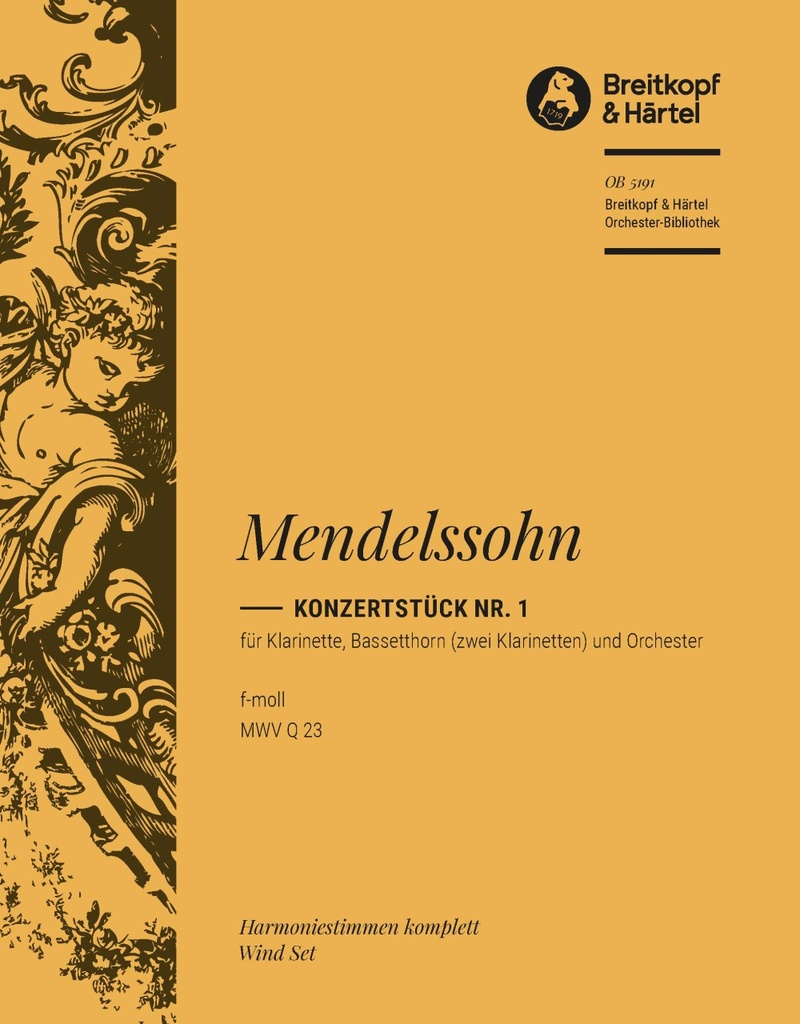 Concert Piece No.1 in F minor, MWV.Q 23 (Op. 113) (Wind parts)