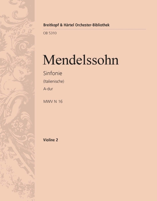 Symphony No.4 in A major, MWV.N 16 [Op. 90] (Italian) (Violin 2)