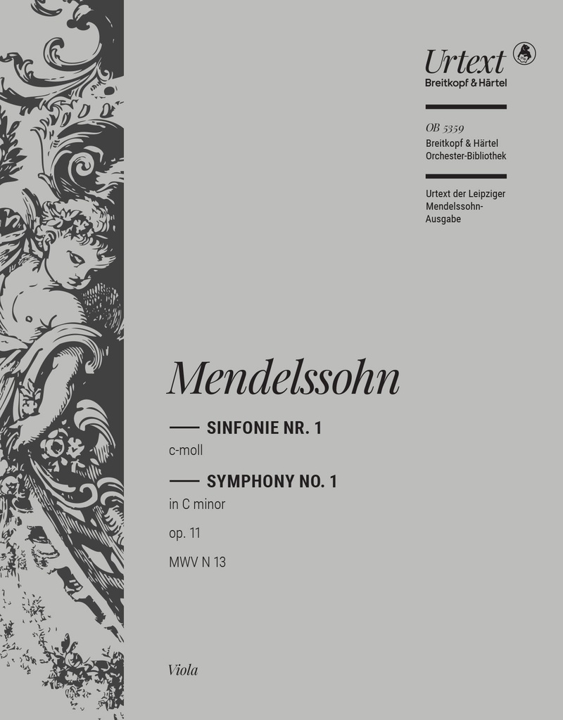 Symphony No.1 in C minor, MWV.N 13 (Op. 11) (Viola)