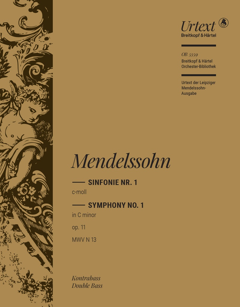 Symphony No.1 in C minor, MWV.N 13 (Op. 11) (Double bass)