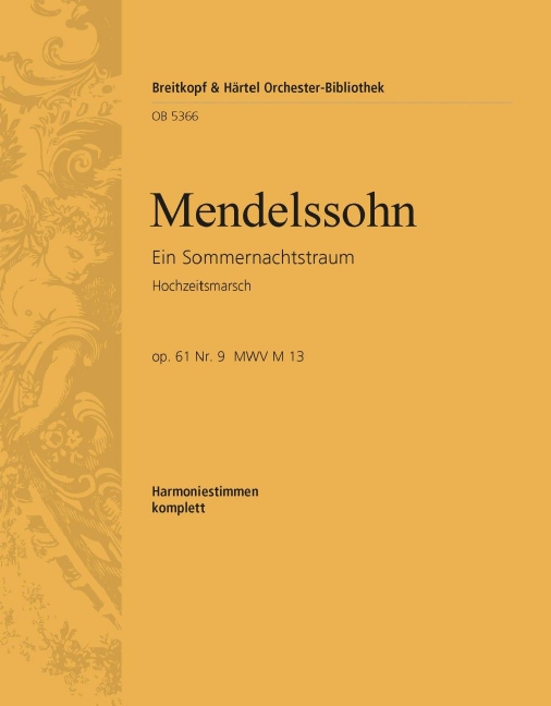 A Midsummer Night's Dream No.9 from, MWV.M 13, Op.61 (Wind parts)