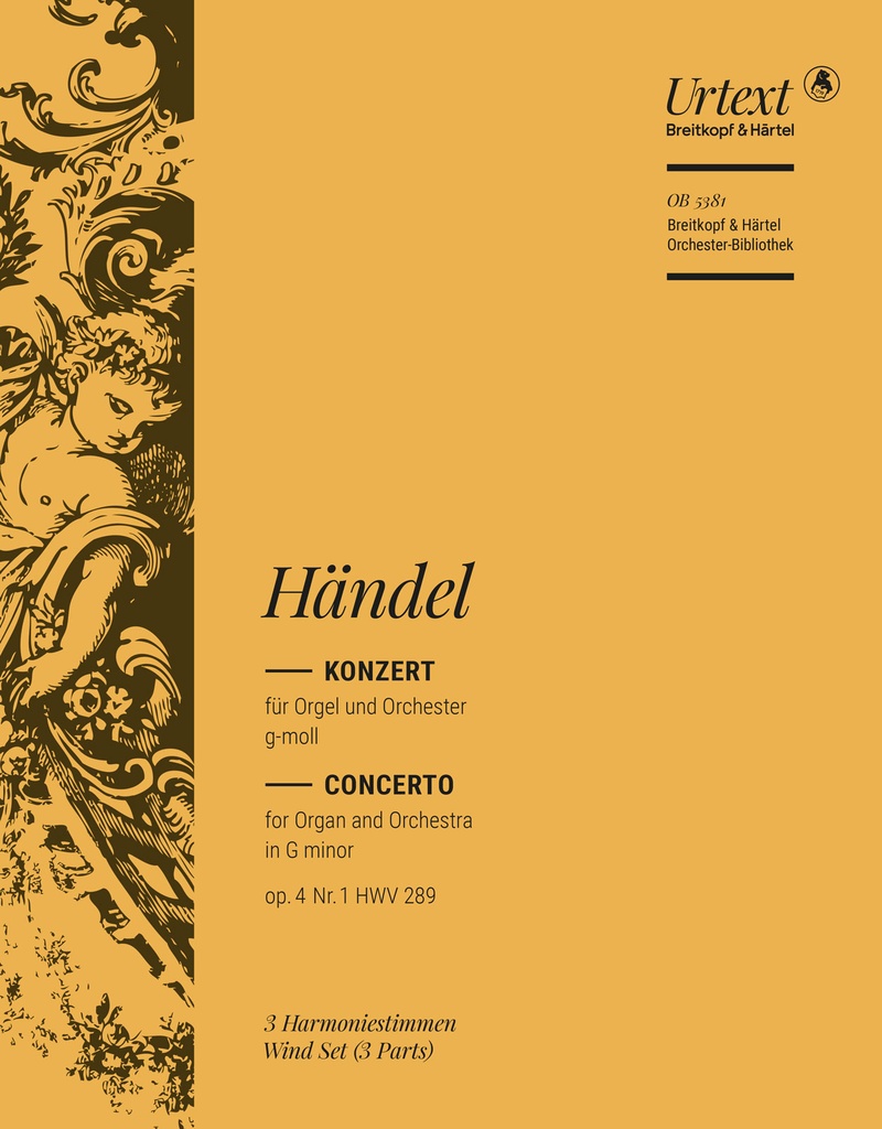 Organ Concerto (No. 1) in G minor, Op.4/1 HWV 289 (Wind parts)