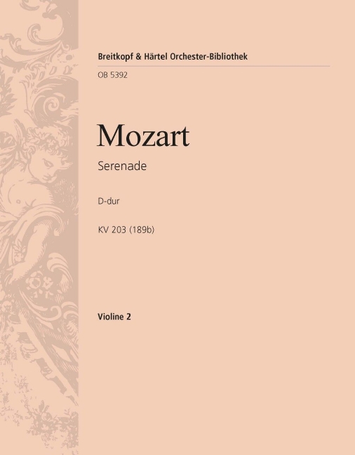 Serenade in D major, KV.203 (189b) (Violin 2)