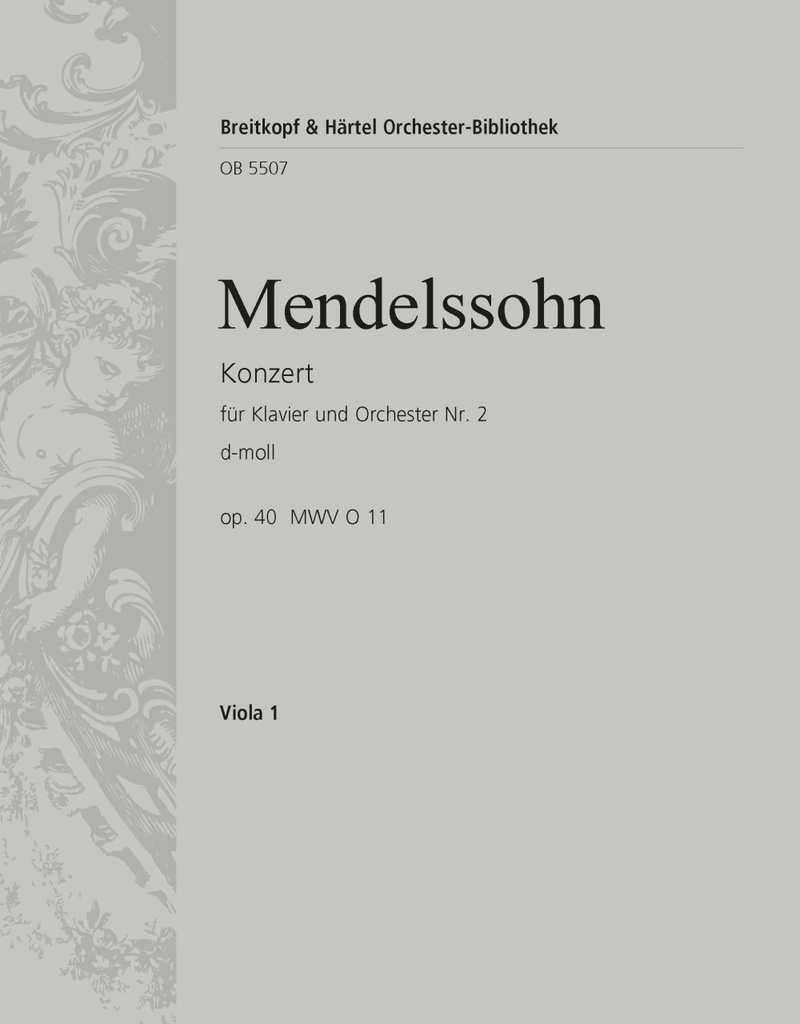 Piano Concerto No.2 in D minor, MWV.O 11, Op.40 (Viola)