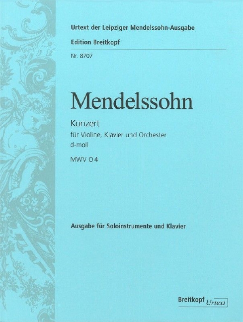 Concerto for Violin and Piano in d (Solo parts with piano reduction)