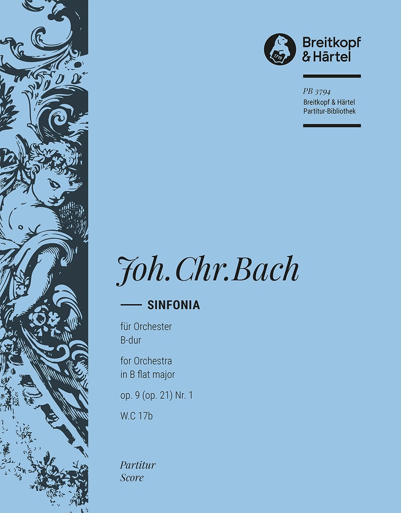 Sinfonia B-dur, Op.9 (op. 21) Nr. 1 , W.C.17b (Full score)