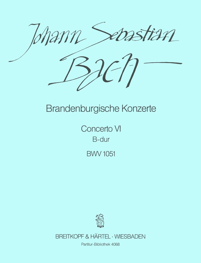 Brandenburg Concerto No.6 in Bb major, BWV.1051 (Full score)
