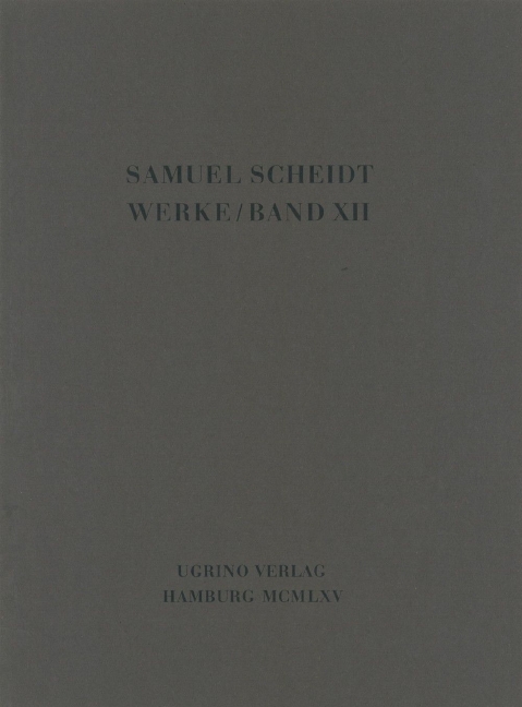 Complete works of Samuel Scheidt - Vol.12: Sacral Concertos, Part 4 - paperback