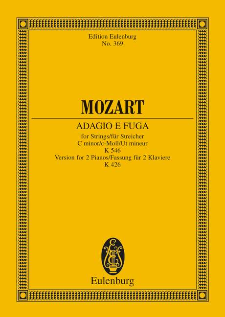 Adagio e Fuga in C minor, KV.546 (Study score)