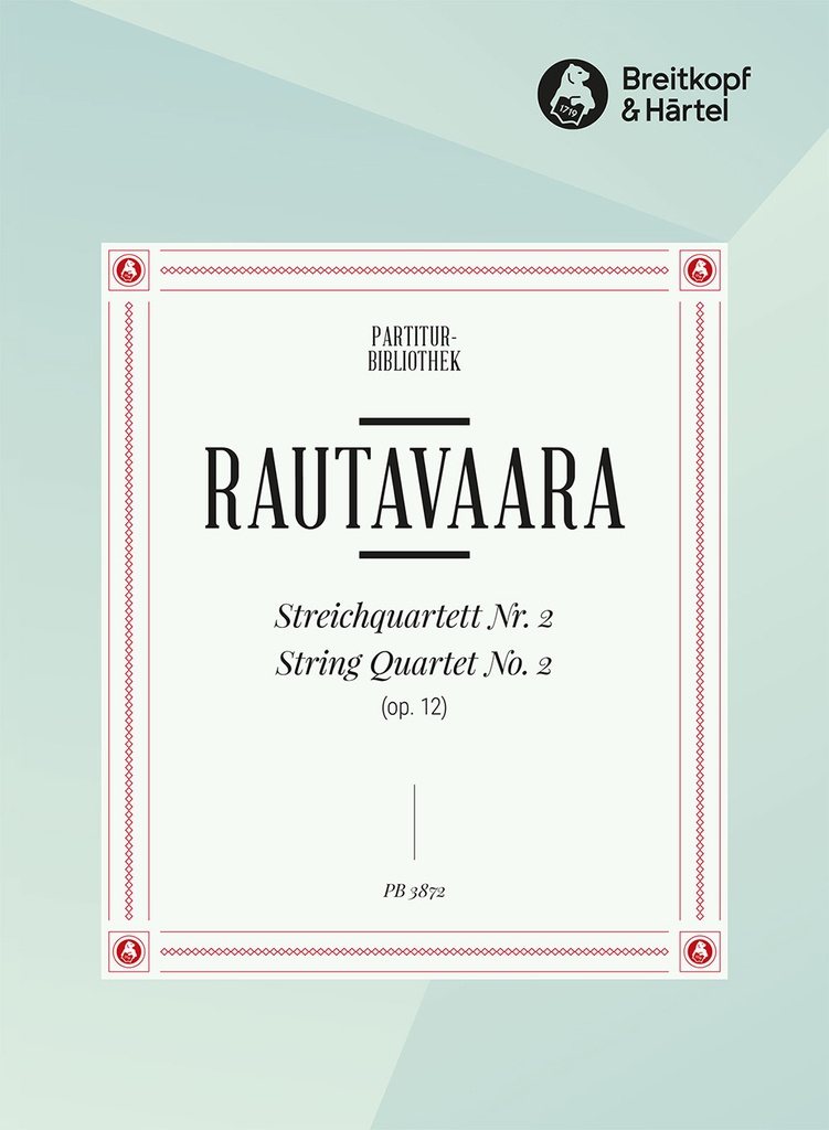 String Quartet No.2 (Op. 12) (Study score)