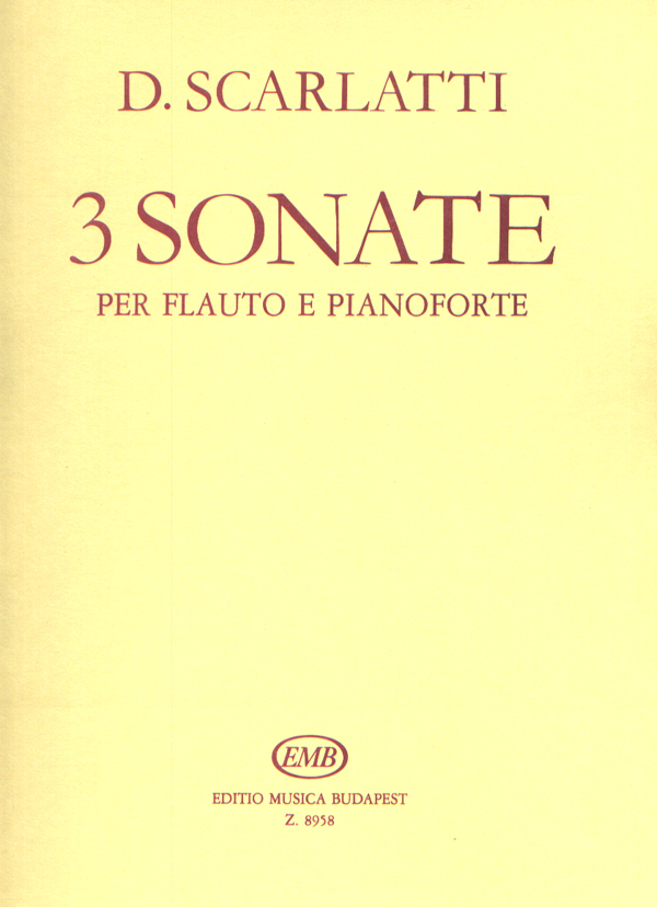 3 Sonate per Flauto e Pianoforte