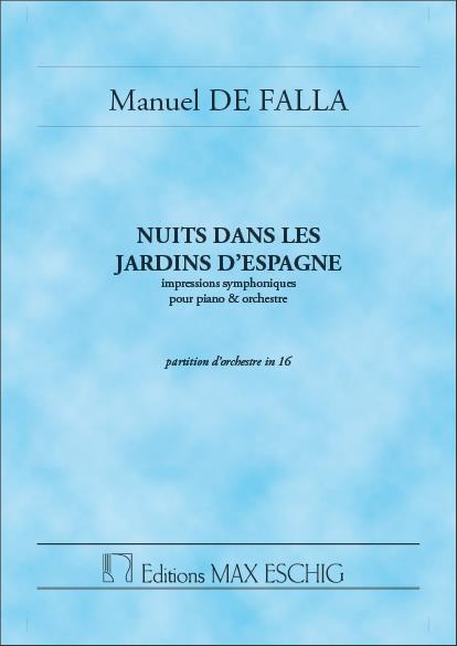 Nuits dans les Jardins d'Espagne (Study score)