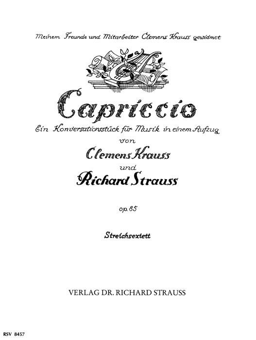 String sextet from Capriccio, Op.85 (Parts)