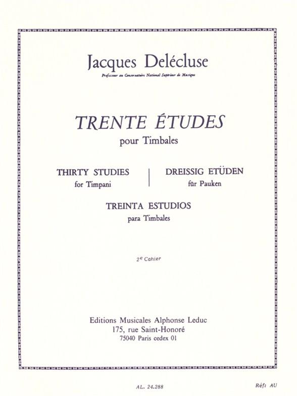 30 Etudes pour Timbales - Vol.2