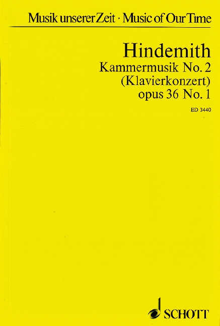 Kammermusik 2, Op.36/1 (Partitur)