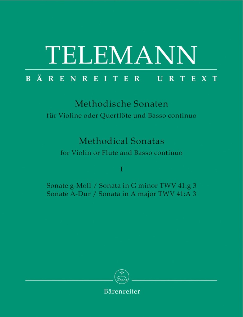 12 Methodical Sonatas for Violin (Flute) and Bc - Vol.1