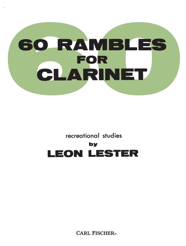 60 Rambles for Clarinet