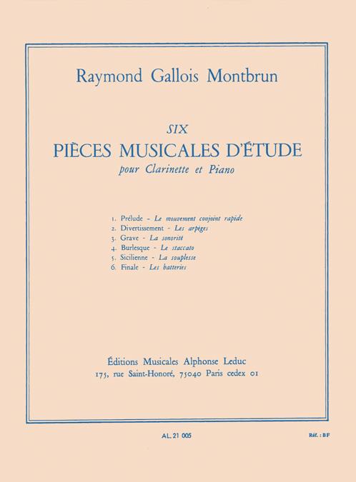 6 Pièces Musicales d'Etude