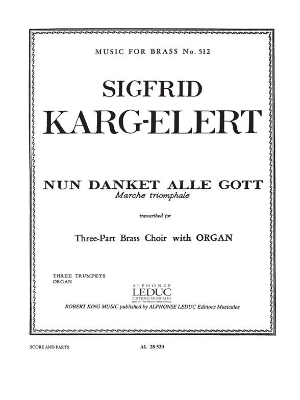 Nun danket alle Gott (Score & parts)