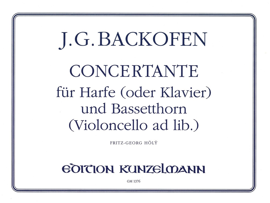 Concertante für Harfe und Bassetthorn