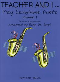 Teacher and I play saxophone duets - 1