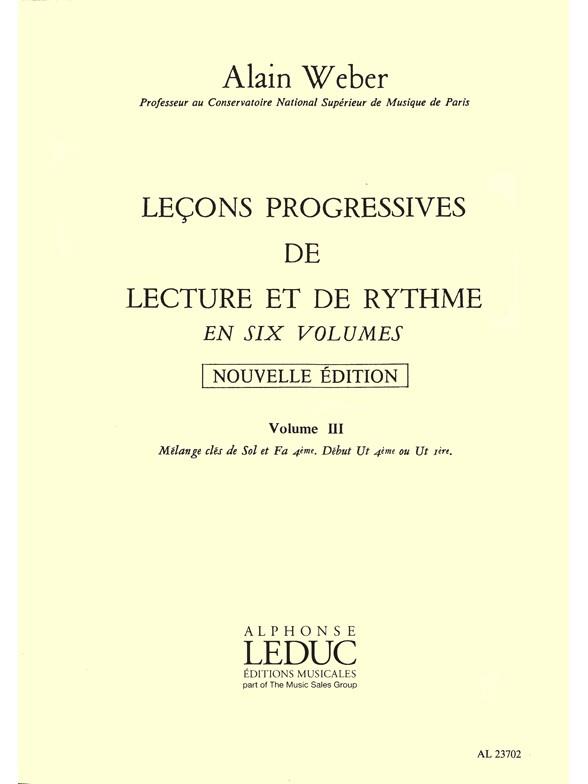 Leçons Progressives de Lecture et de Rythme - Vol.3