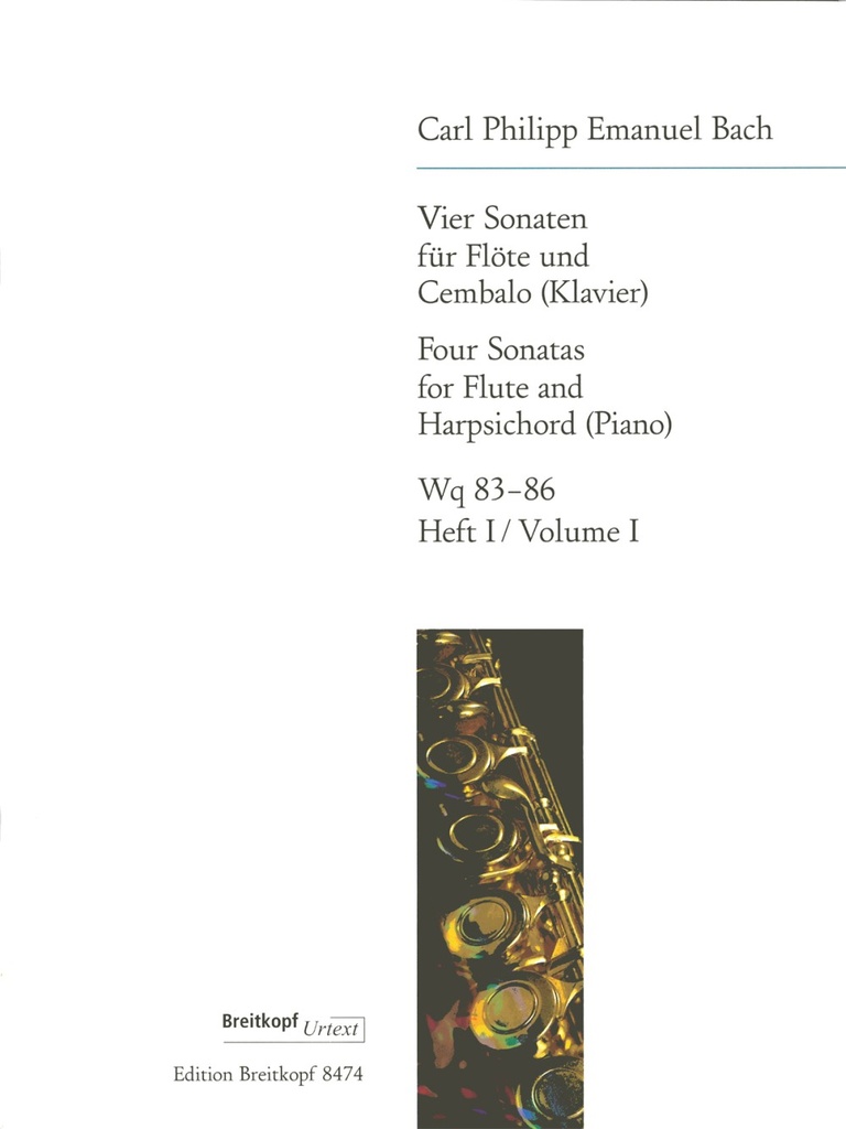 4 Sonatas - Vol.1: in D major Wq 83, in E major Wq 84