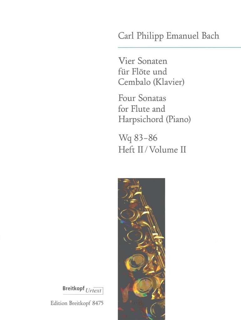 4 Sonatas - Vol.2: in G major Wq 85, in G major Wq 86