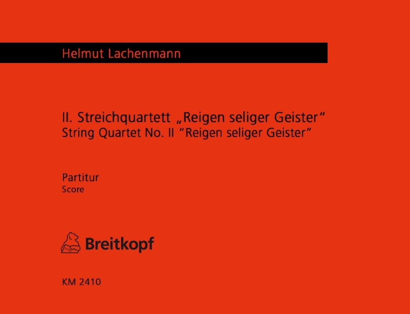 String Quartet No.2 Reigen seliger Geister (Full score)