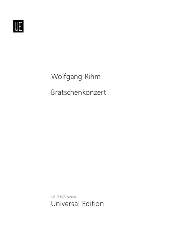 Bratschenkonzert (Partitur)