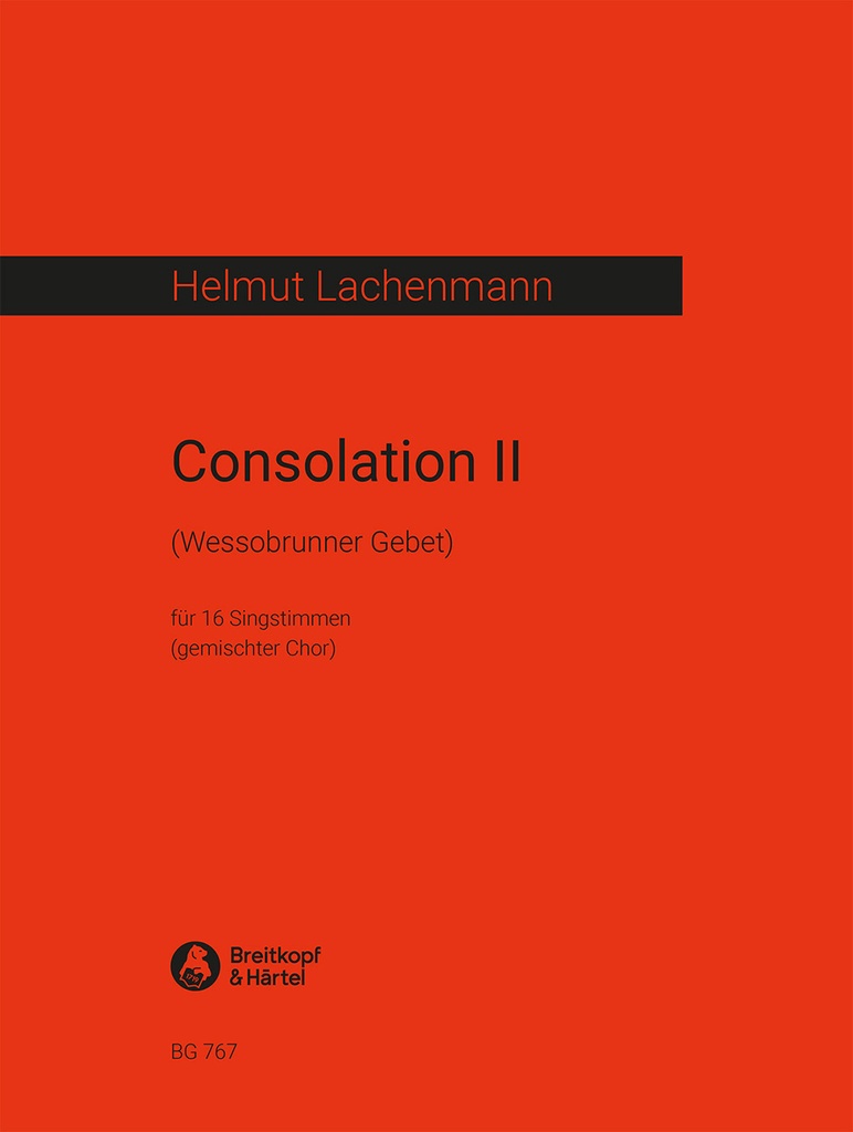 Consolation II (Choral score)