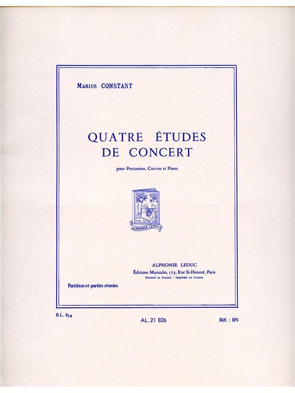 4 Etudes de concert (Partition & parties)