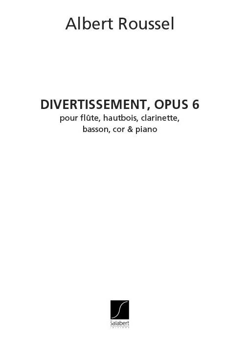 Divertissement, Op.6 (Part & parties)
