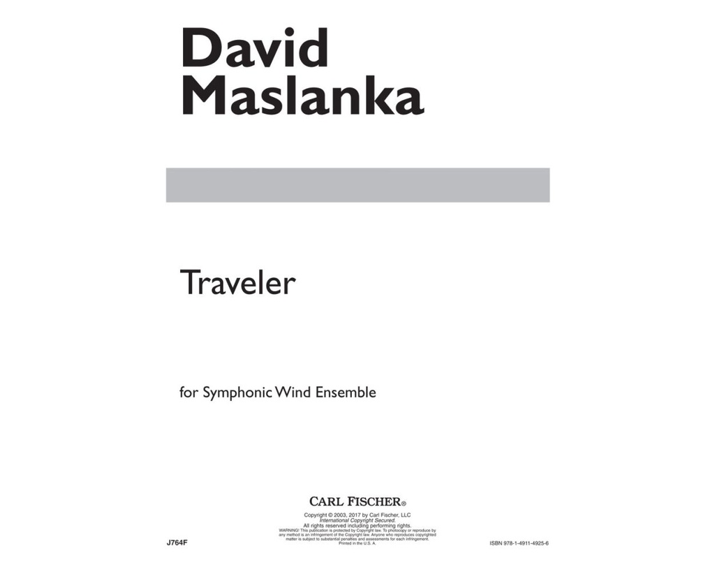 Traveler (Full Score)